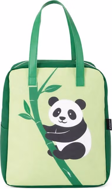 Borsa termica impermeabile con motivo panda verde da 8,5 L