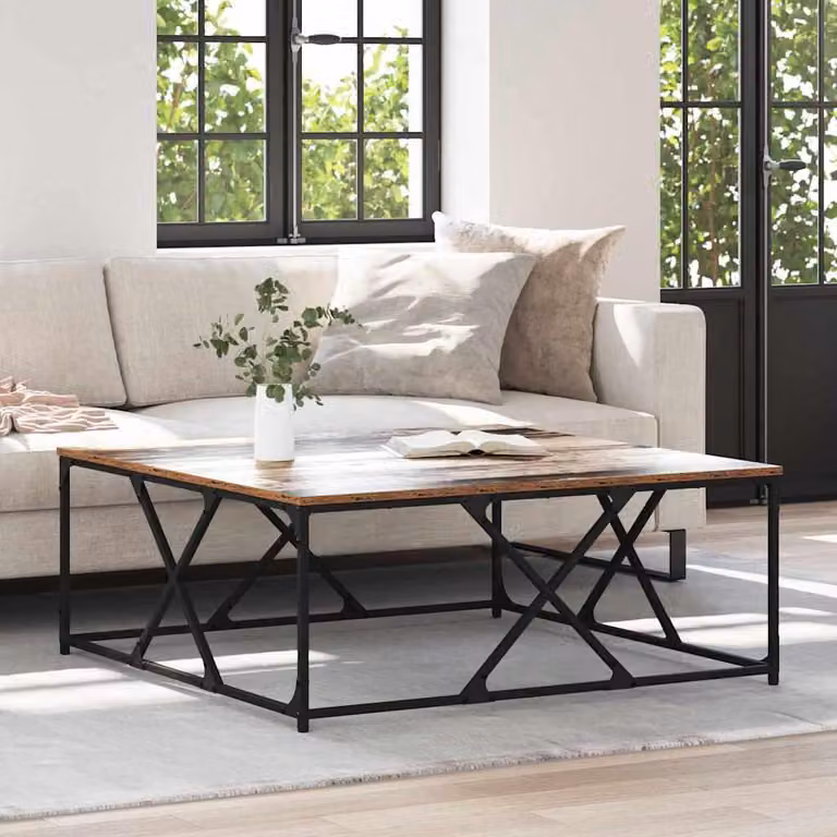 Maison Exclusive - Tavolino in legno antico 100 x 100 x 40 cm Materiale ligneo