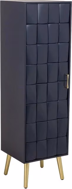 Armadio in legno nero 40.5x37x139.5h cm