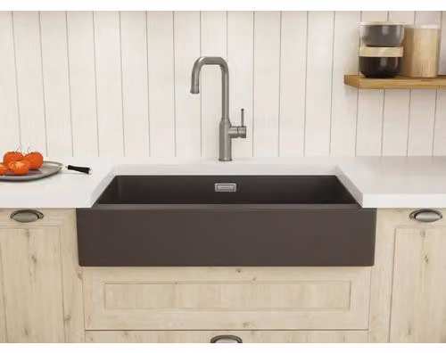 Lavello da cucina in stile rustico Blanco VINTERA XL 9-UF 89,6 x 51 cm color caffè 526108