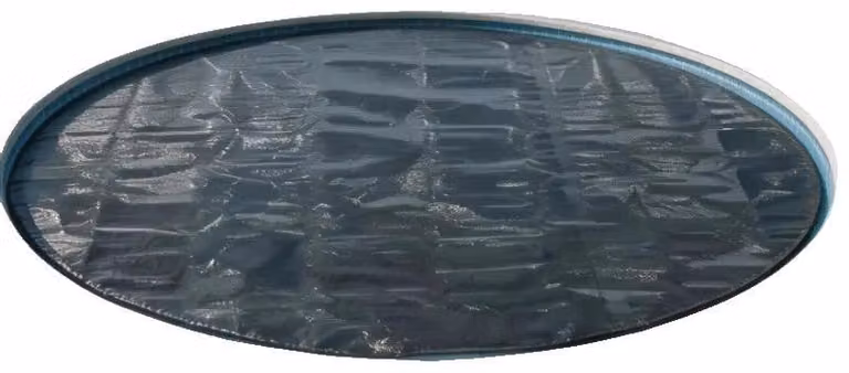 Copertura solare per piscina, diametro 210 cm, spessore 200 μm, resistente alla polvere, facile da pulire, con camere d'aria