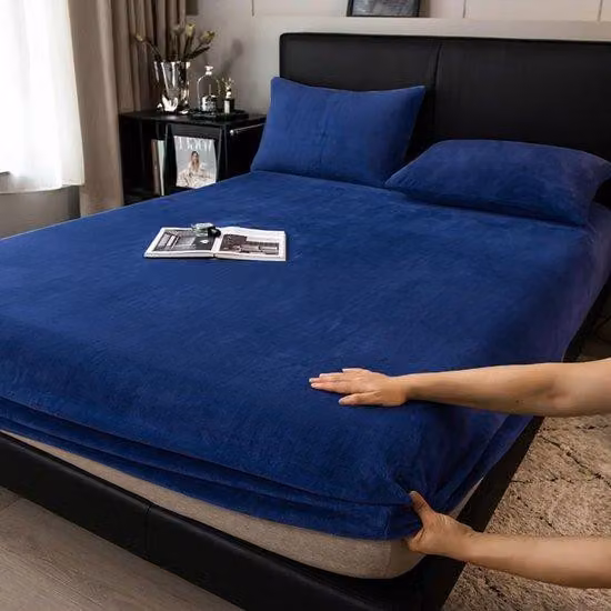 Ibenzoa® Lenzuolo elasticizzato in pile di flanella, 140 x 200 cm – 100% microfibra di poliestere, lenzuolo elasticizzato caldo per l'inverno, adatto a materassi da 25–30 cm, con elastico su tutto il perimetro,  Öko-Tex 100
