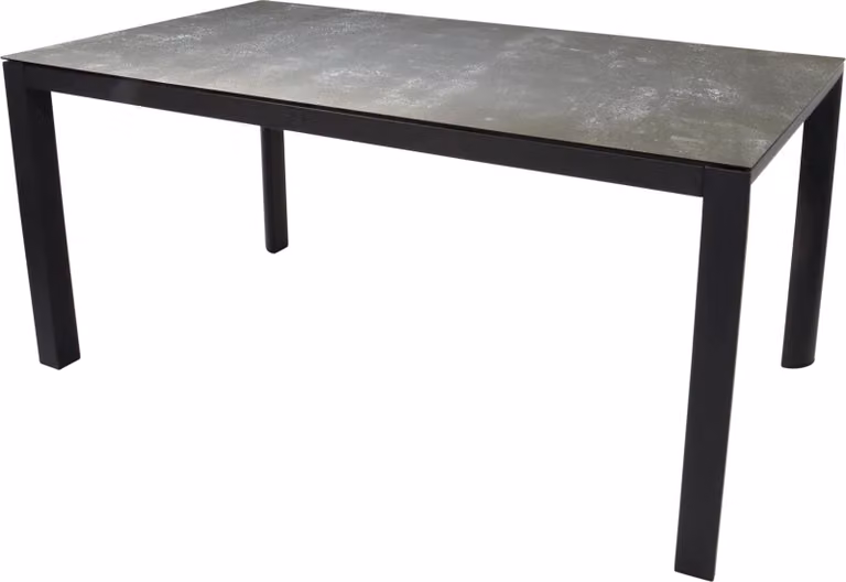 Tavolo - 160x90x74 cm - Alluminio - Piano in Vetroceramica smaltata