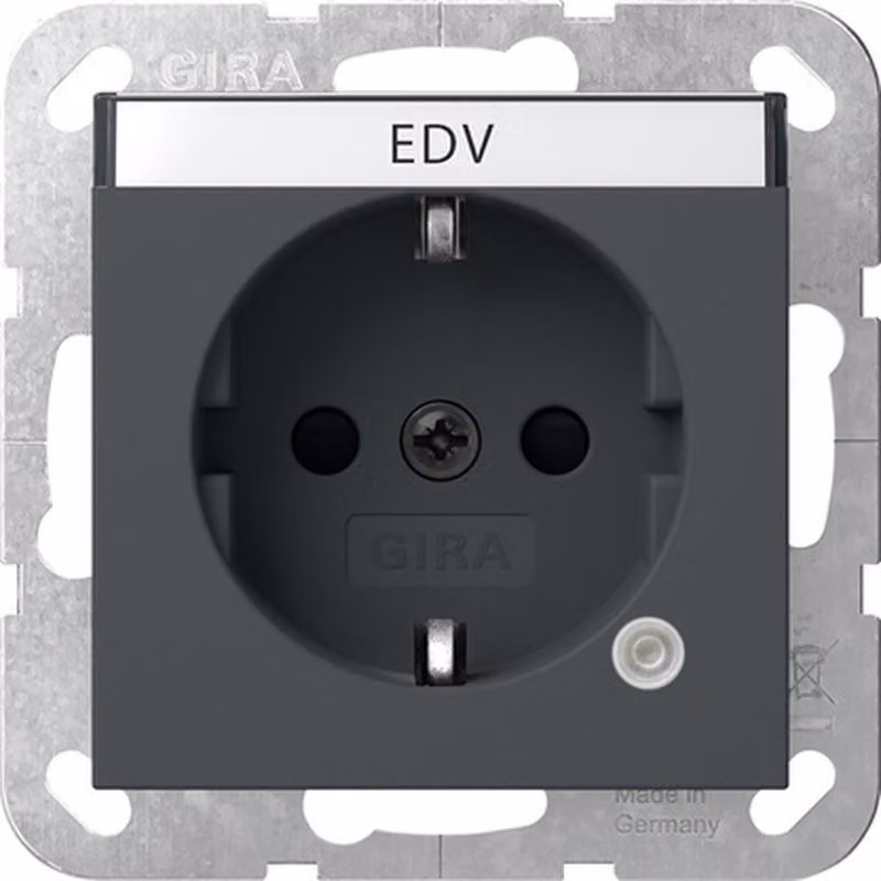 Presa SCHUKO Gira con comando + sistema BSF 55, antracite 445228