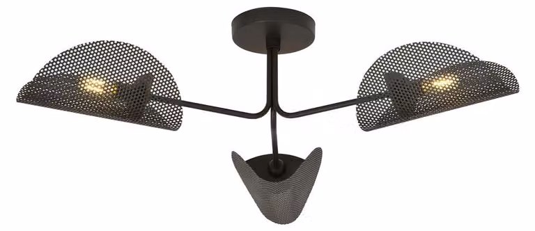 Lampada a sospensione GOMEZ nera 3xE14x15W in metallo, dimensioni: 20x87x87 cm, IP20, Emibig