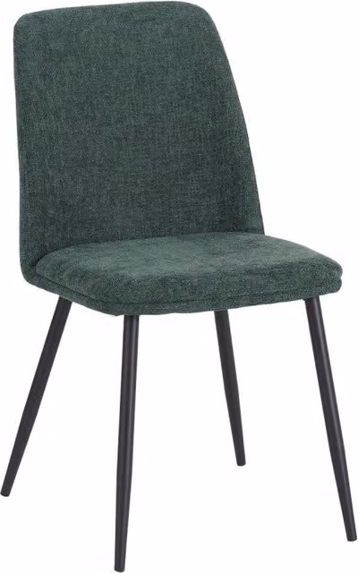 Set di 4 Sedie Tracy In Tessuto Color Verde Scuro Dimensione 57x45x84cm