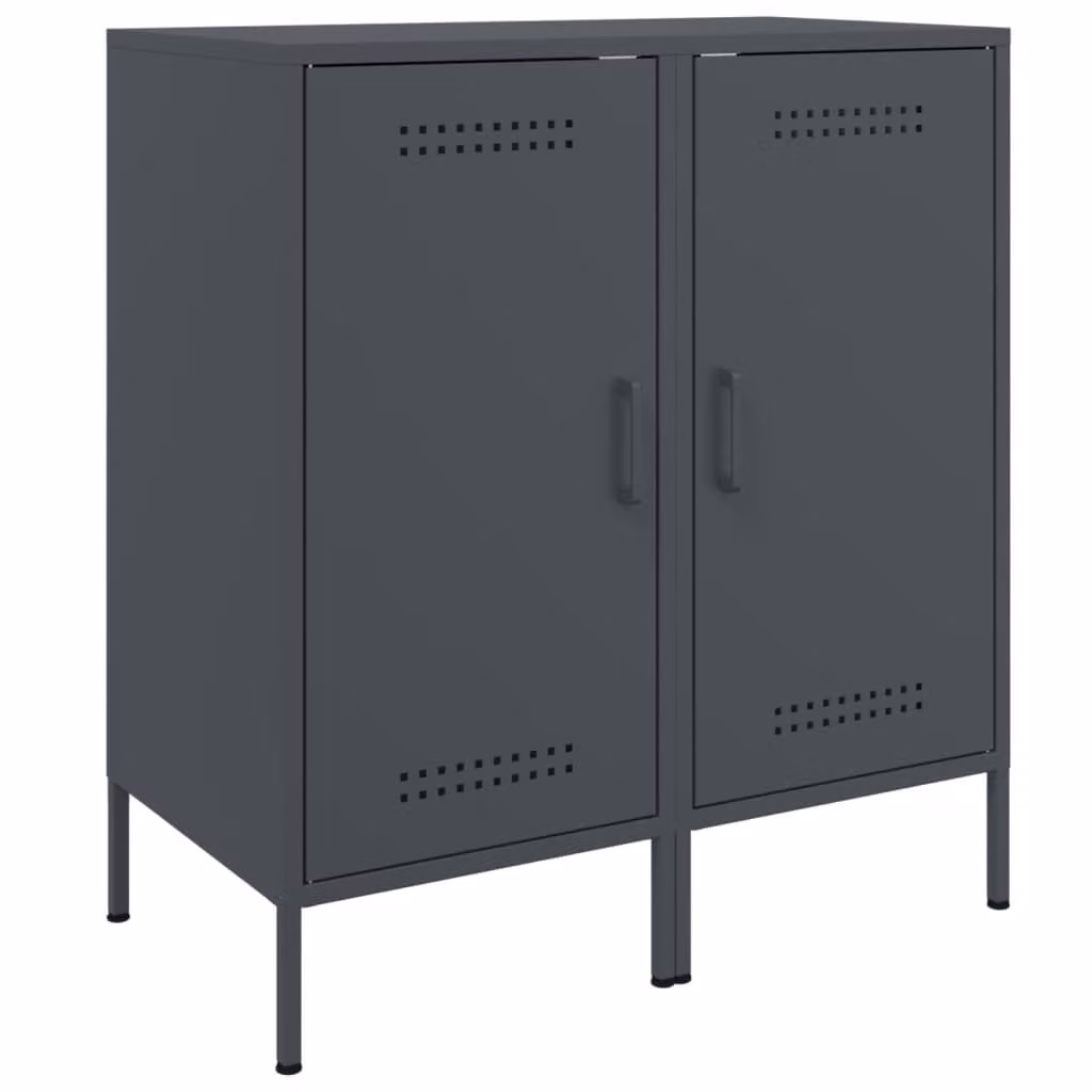 Credenze 2 pz Antracite 36x39x79 cm in Acciaio