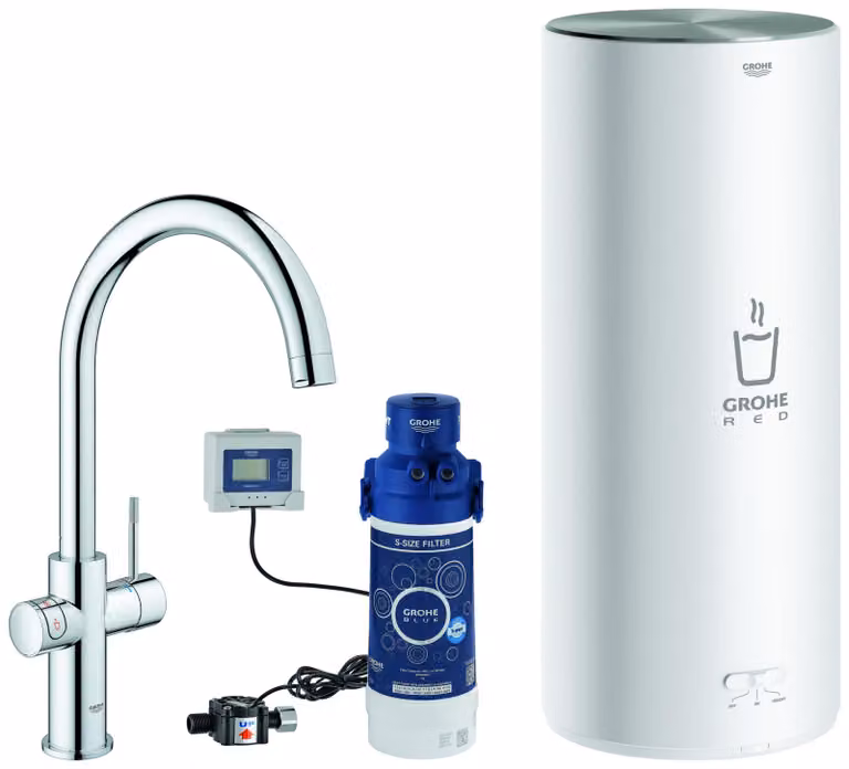 CASA39 Grohe Red II Depuratore Acqua Miscelatore cucina canna alta 30079001