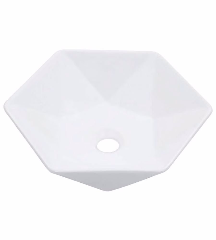 Lavandino 41x36,5x12 cm in Ceramica Bianco