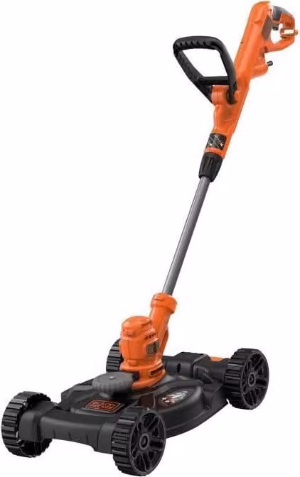 Tagliabordi, BLACK&DECKER BESTA530CM-QS, 550 W, larghezza di taglio 30 cm, funzione 3 in 1, tagliaerba + tagliaerba