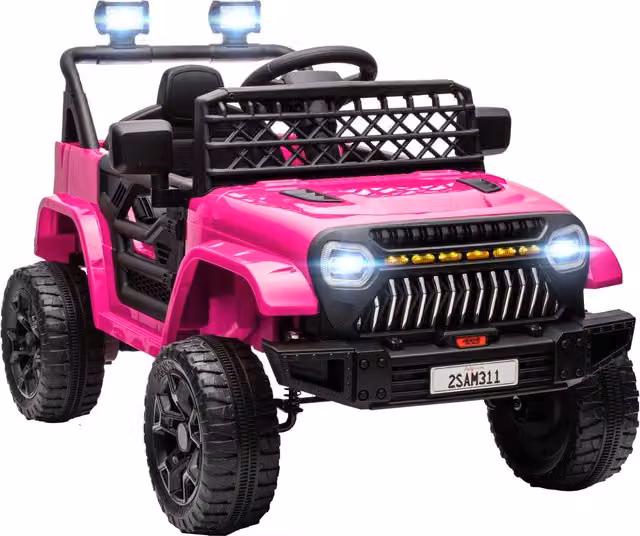 Auto Elettrica per Bambini con Telecomando ¨C Zephmum ¨C Rosa 12V