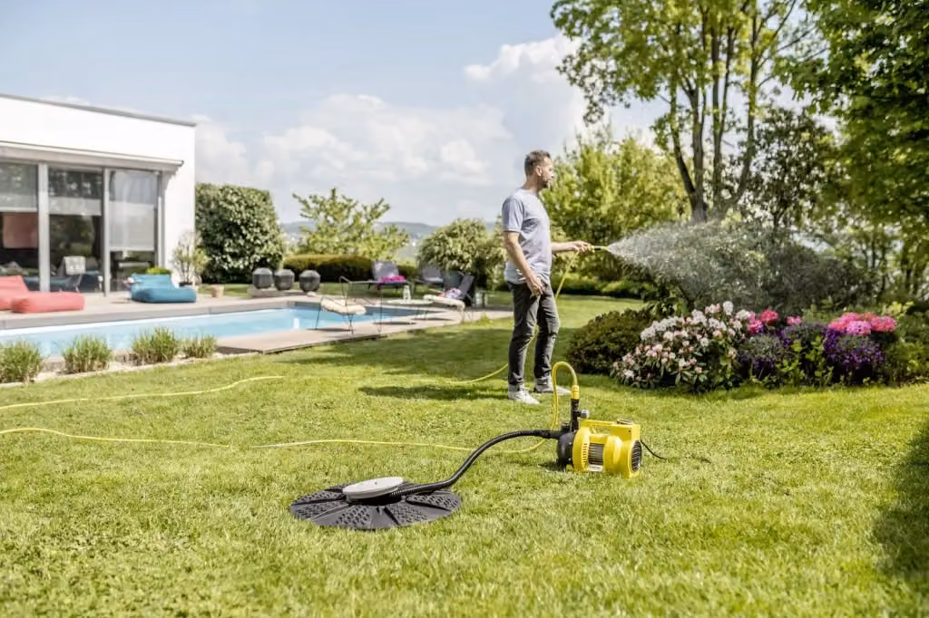 Elettropompa per irrigazione Karcher BP 6.000 Garden gialla in acciaio – 2