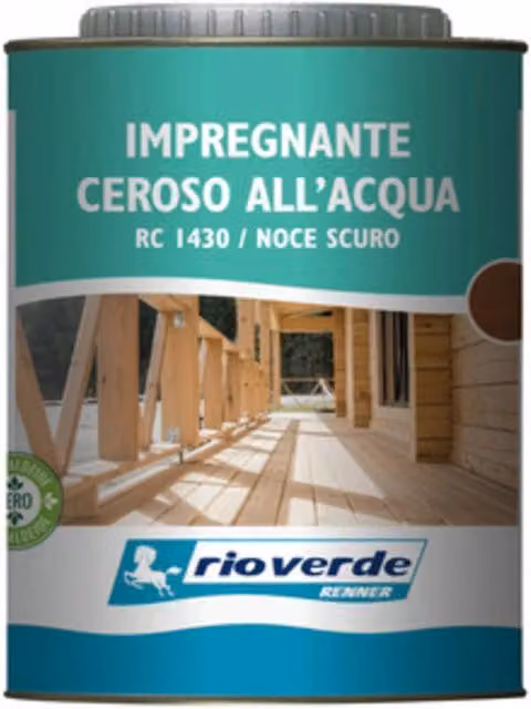 Rioverde Rc 1430 Impregnante Ceroso Colore Noce Rovere, 0,75 l, Confezione da 6 Pezzi