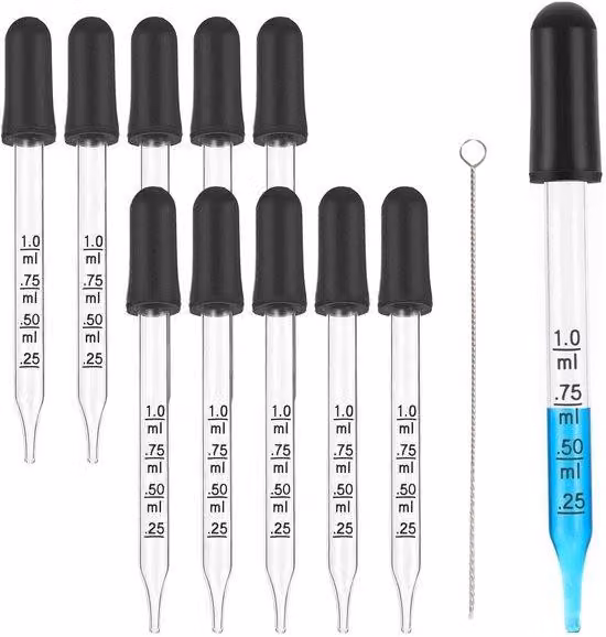 Azomor Scopri la versatilità e la precisione di questo set composto da 10 pipette in vetro