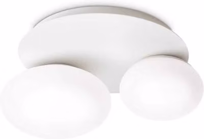 Lampada Da Soffitto Ninfea Pl2 Bianco Ideal-Lux
