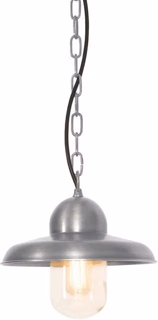 Lampada a sospensione esterna Somerton nichel E27 Elstead