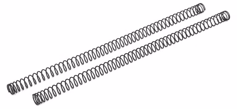 Molle a molla, 2 pezzi, acciaio al manganese, colore nero, dimensioni 1,2 x 14 x 305 mm