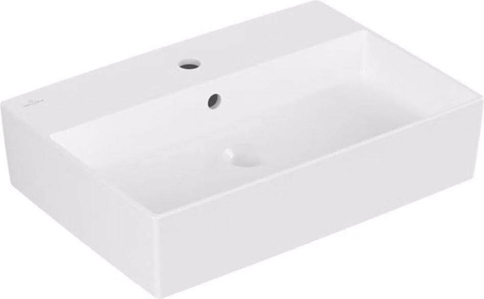 Villeroy & Boch Memento 2.0 lavabo à poser, 1 trou pour robinet, avec trop-plein, poli, 600x420mm, 4A0760RW, 4A0760RW