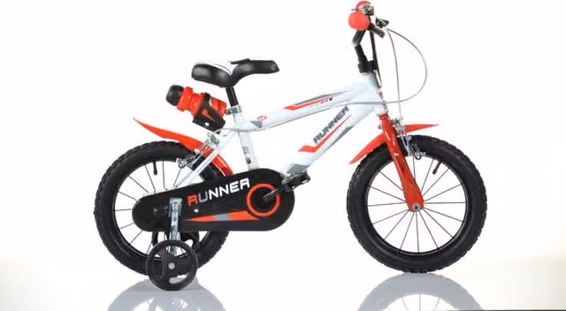 Bicicletta per bambini SCH RUNNER 14 pollici, adatta per altezza tra 100 e 120 cm, disponibile in bianco o nero – 1