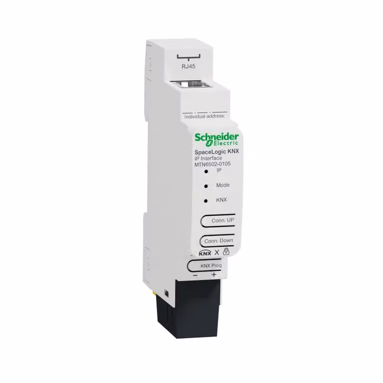 Schneider Electric SpaceLogic KNX sezione IP. Guida DIN MTN6502-0105