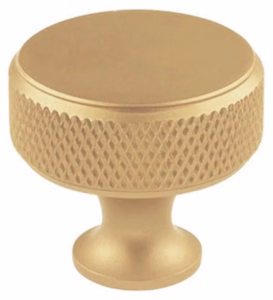 Maniglia per mobile in alluminio dorato opaco, modello 751, diametro 30 mm - Rei