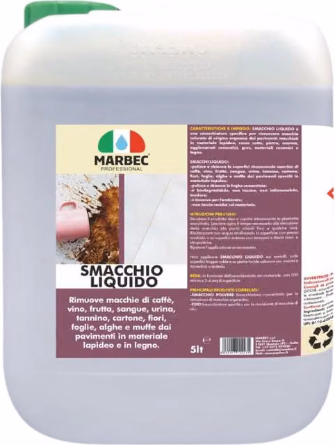 Smacchiatore per macchie organiche Marbec Smacchio Liquido 5 l