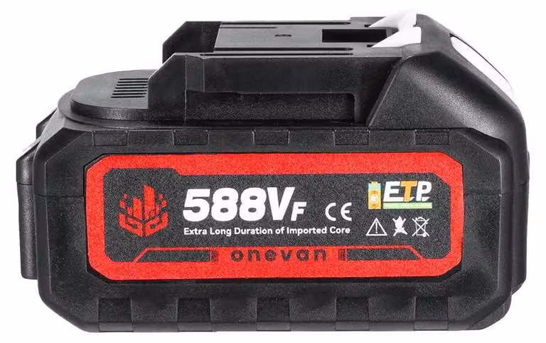 Batteria per utensili - Pacco batteria agli ioni di litio - 22900 mAh - 588VF - Compatibile con 21V/18V - 1 batteria senza caricabatterie - Grigio