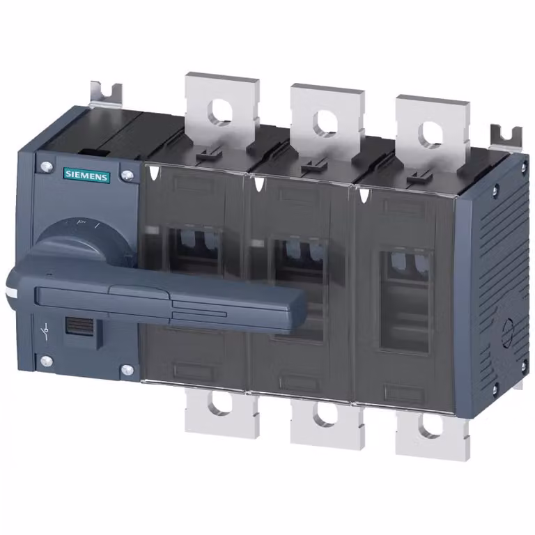 Interruttore sezionatore SIEMENS grigio 1000 A, 8 contatti di chiusura, 8 contatti di apertura, Siemens 3KD50320QE100