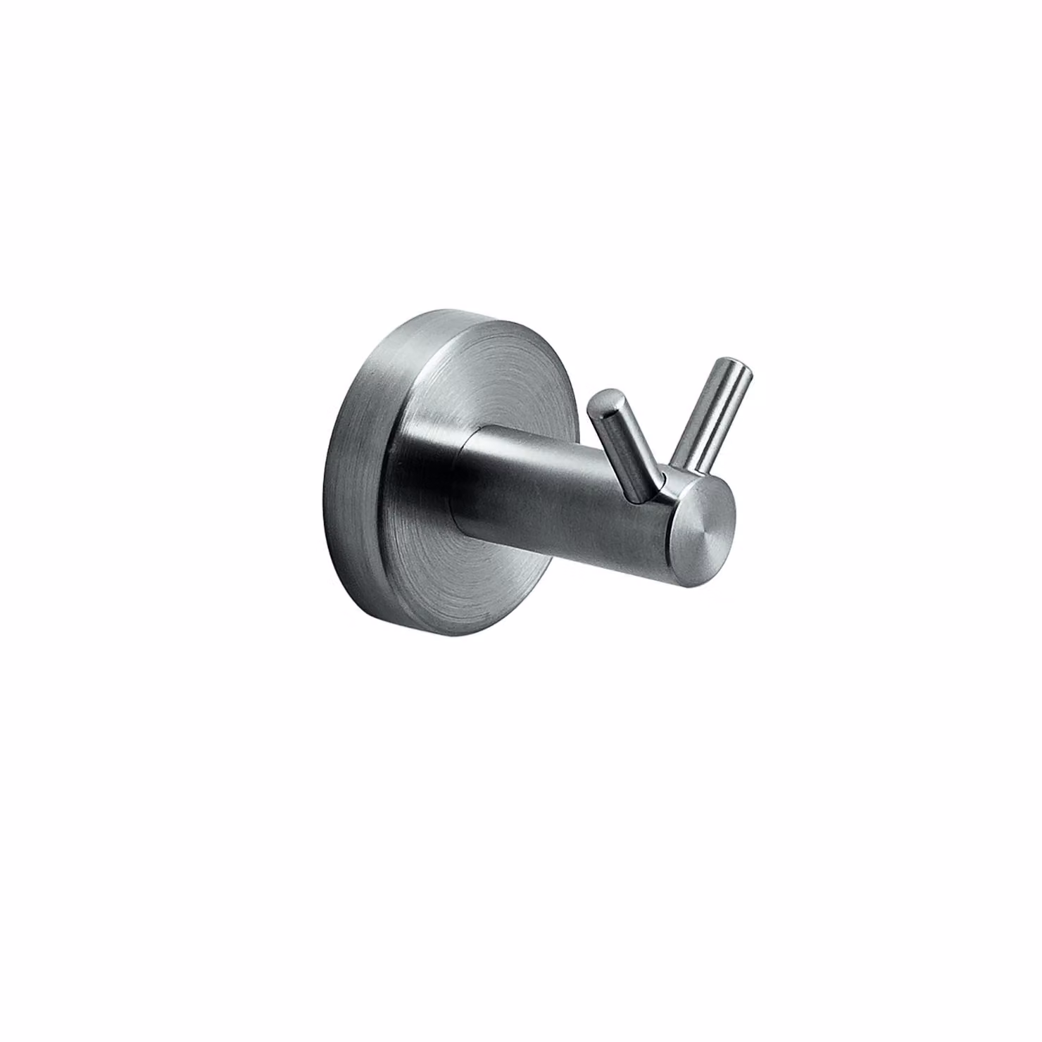 Appendiabiti doppio da muro in acciaio inox AISI 304 Gedy 5026 serie PROJECT Satinato