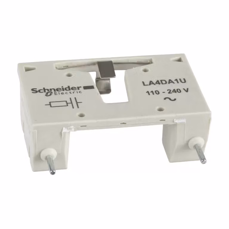 Modulo di collegamento Schneider Electric, TeSys D, circuito RC, 110-240 V CA LA4DA1U