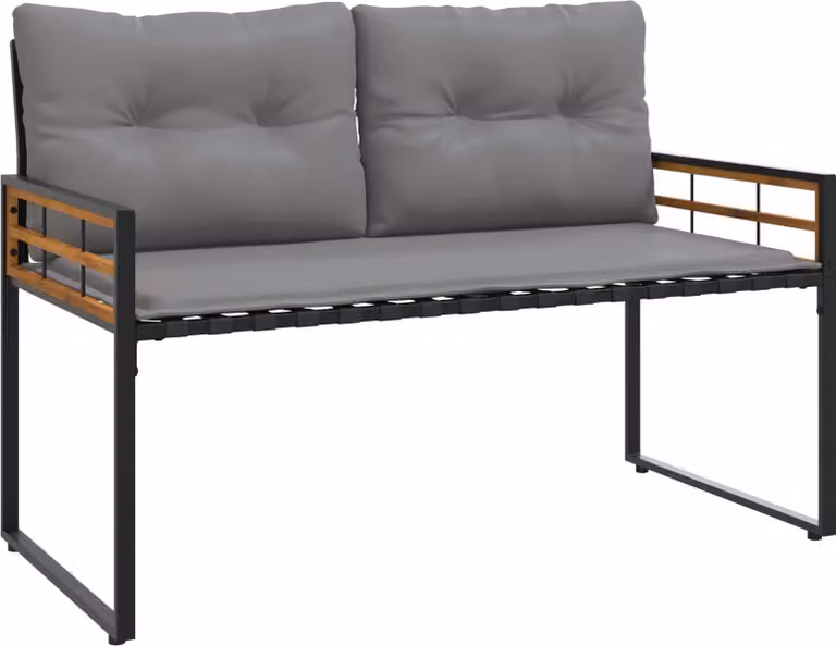 Panchetta in Legno a Strati Grigio chiaro 114 x 55 x 77 cm
