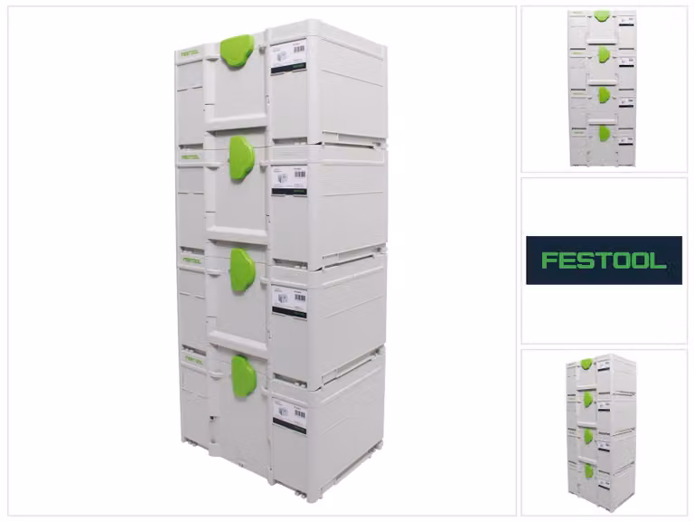 Festool SYS3 M 237 Set di systainer 396 x 296 x 237 mm - 21,4 l (4x 204843)