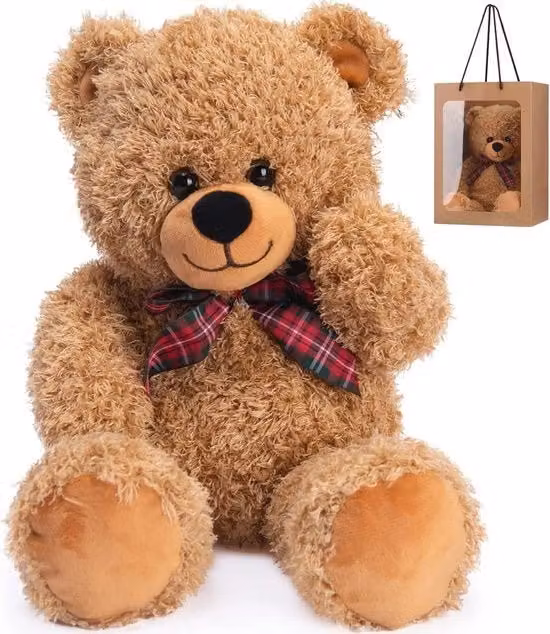 Orsacchiotto di Peluche Animale Selvatico Marrone Chiaro, Altezza: 45 cm