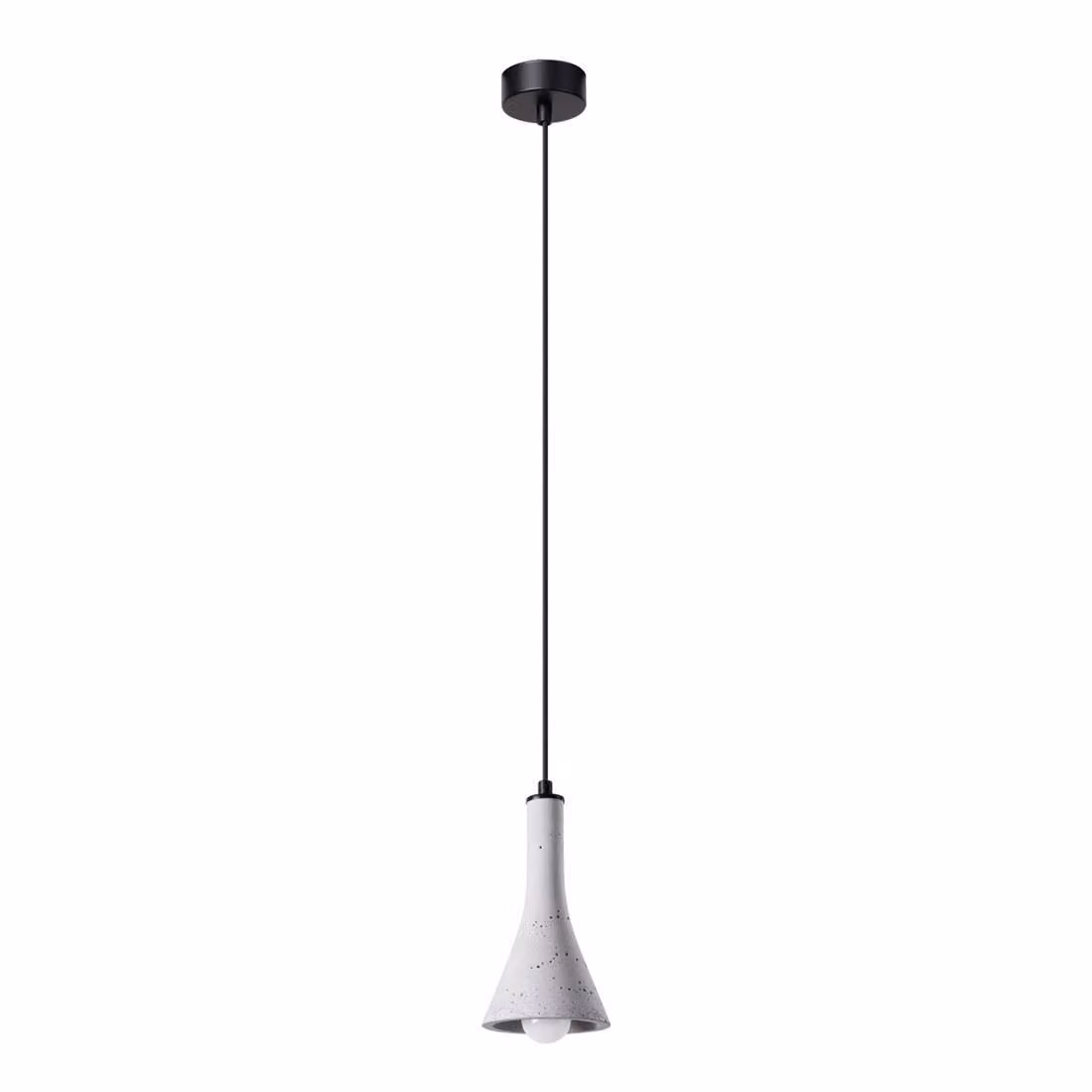 Lampada a sospensione REA 1 in cemento 1xE14 10W calcestruzzo 125x12x12cm Sollux Lighting