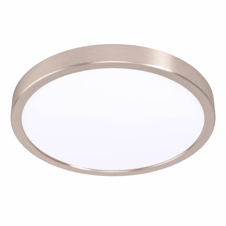 Eglo LED plafoniera a pannello Fueva 5 nichel opaco Ø29cm 20W 2500lm bianco neutro 4000K