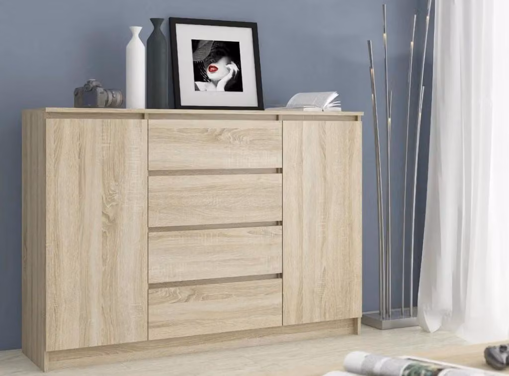 Cassettiera combinata ampia SAVRILA - rovere Sonoma