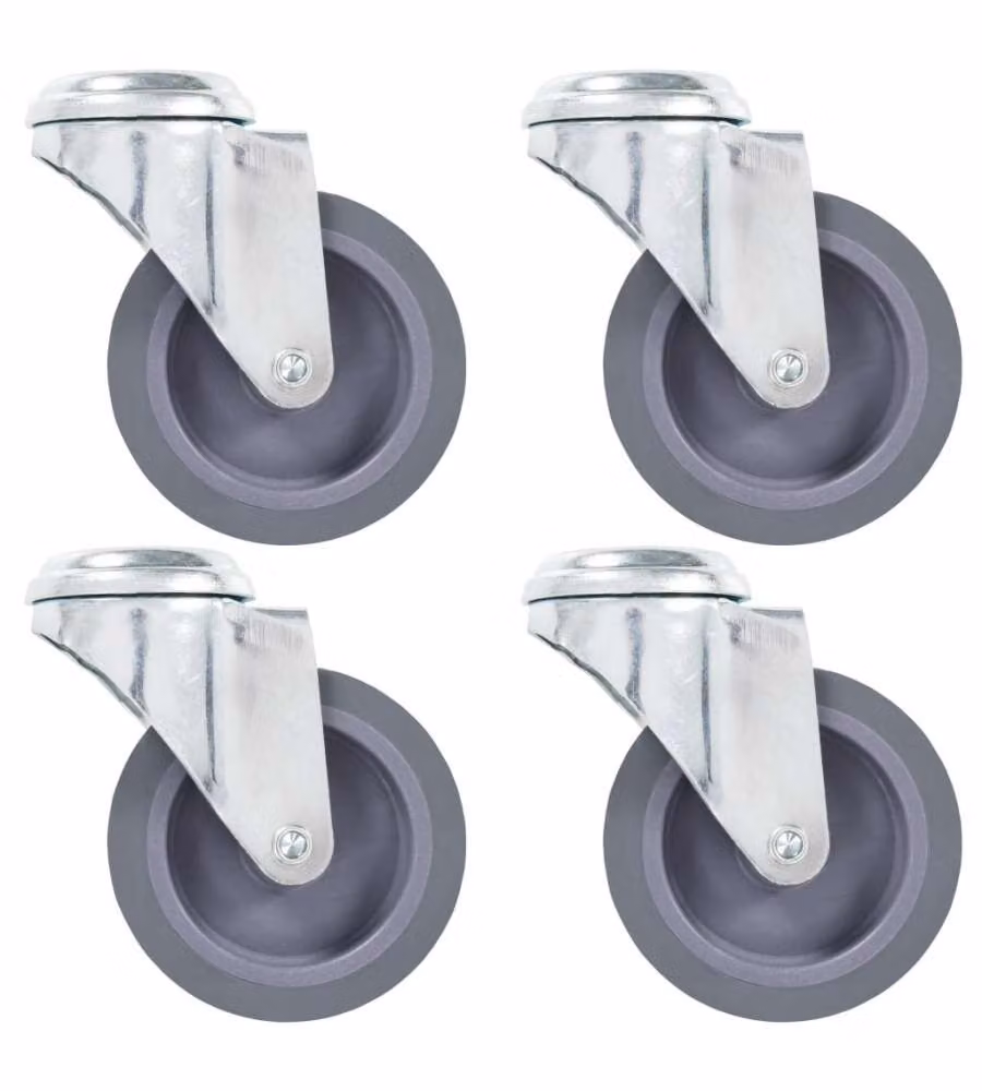 Ruote Girevoli con Foro per Bullone 24 pz 75 mm 277854