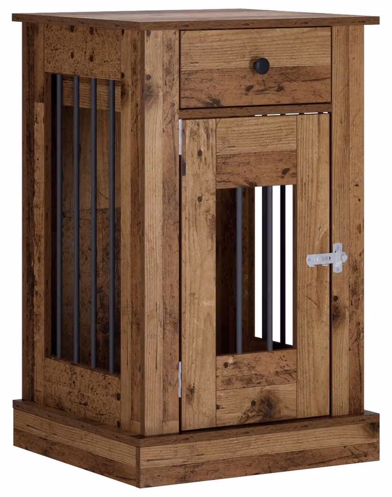 Mobile per trasportini per cani, legno di recupero, 50 x 47,5 x 80 cm, materiale in legno