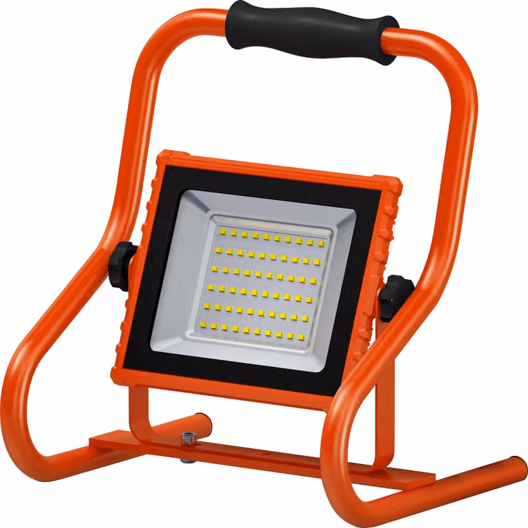Luce da lavoro a batteria OSRAM R-Stand 20W 4000K in arancione con alloggiamento in alluminio, protezione IP44, per ristrutturazioni, cantine e garage