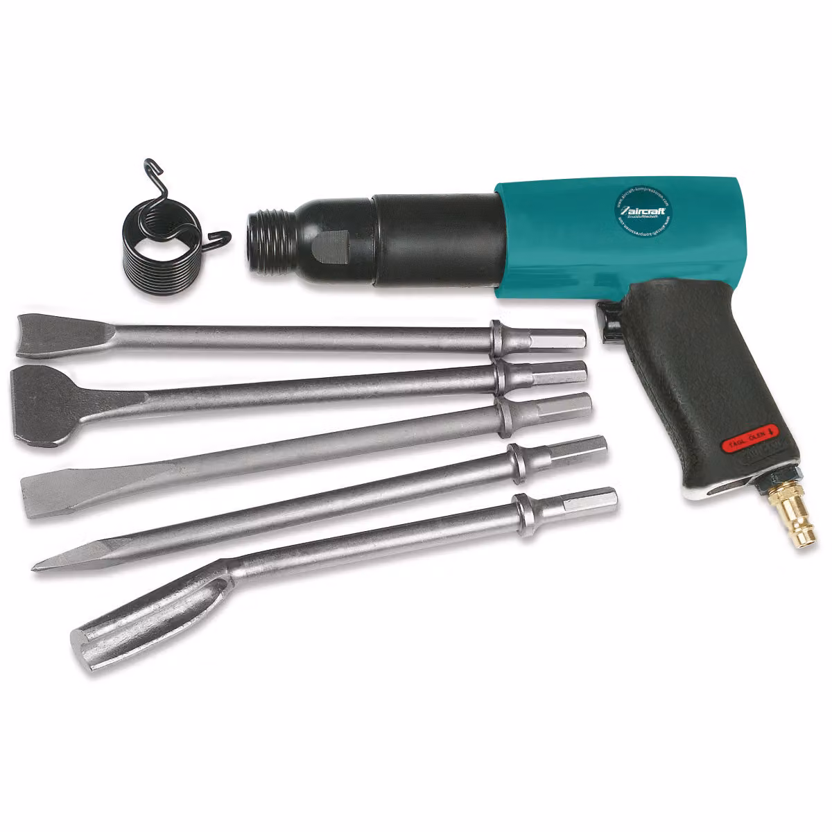 AIRCRAFT Meißelhammer-Set MHB PRO Meißelhammer, Flachmeißel, Spitzmeißel