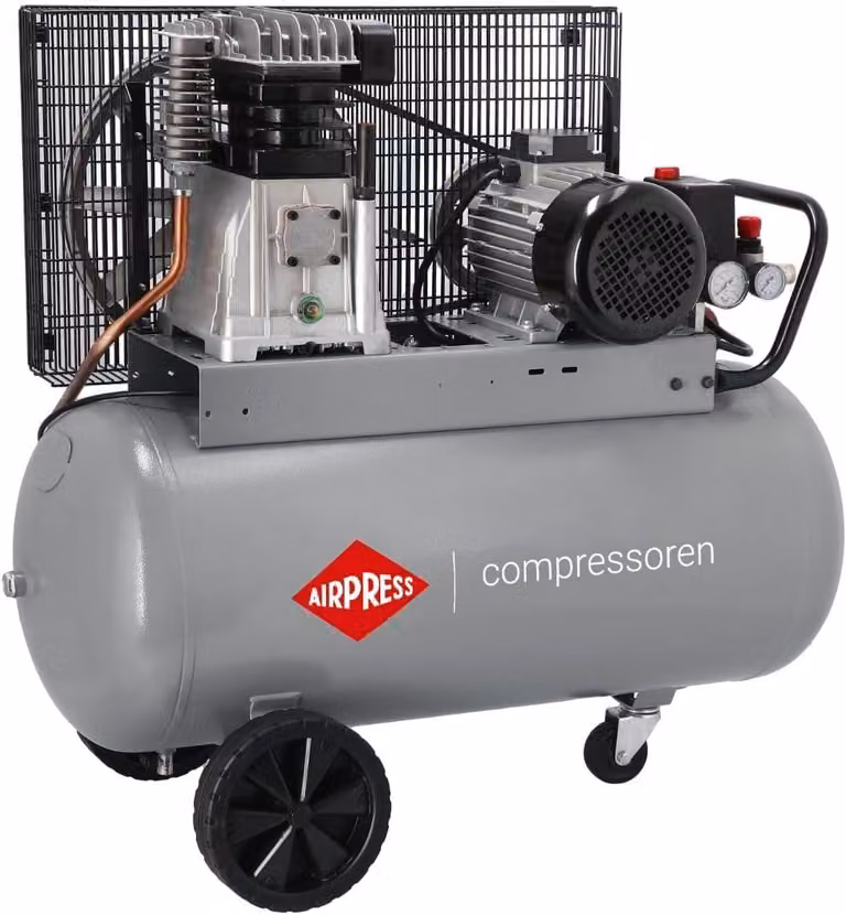 Compressore a pistoni da 90 litri - 10 bar - 4 cavalli - compressore d'aria professionale per officina