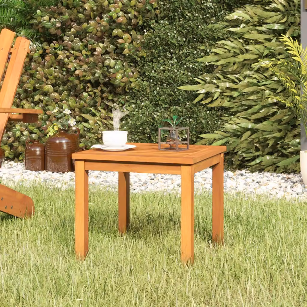 vidaXL Tavolino da Salotto Quadrato in Legno di Acacia Marrone L/P/H: 40 x 40 x 36 cm