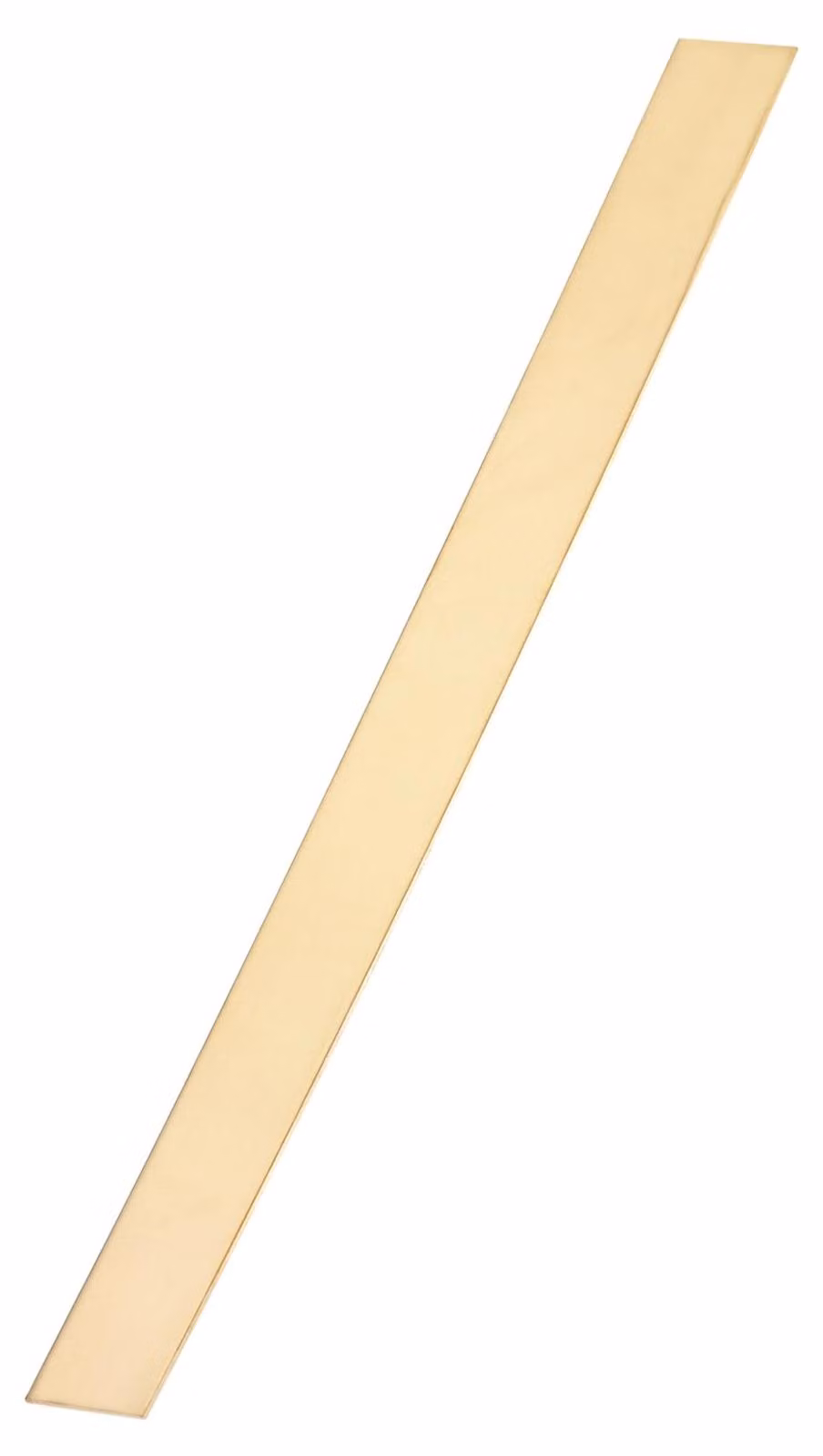 Barra piatta in ottone H62, dimensioni 0,8 x 25,5 x 305 mm, 1 pezzo
