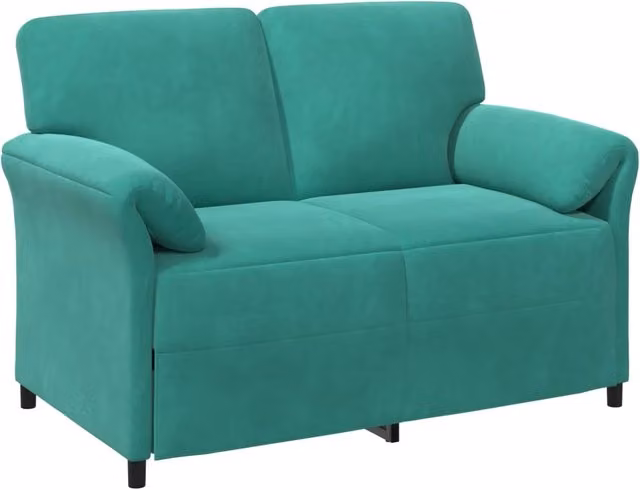 Divano | Divano da soggiorno | Sofa a 2 Posti Turchese 138 x 83 x 95 cm Velluto