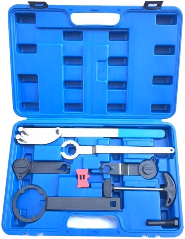 Strumento per la regolazione della fasatura del motore, compatibile con VAG EA211, resistente Acciaio al carbonio, blu