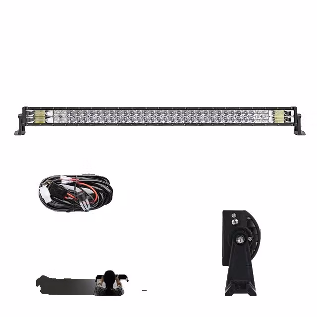 Striscia luminosa off-road a LED, fascio di luce combinato spot flood, luminosità 110000LM, 42straight con cavo
