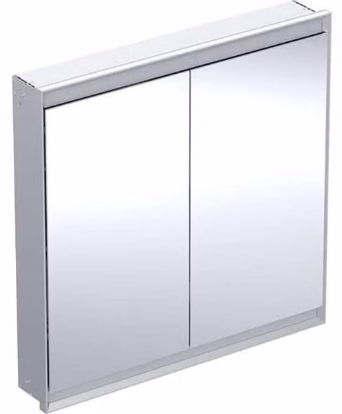 Geberit ONE armoire de toilette avec ComfortLight, 2 portes, montage encastré, 90x90x15cm, 505.803.00.1, 505.803.00.1