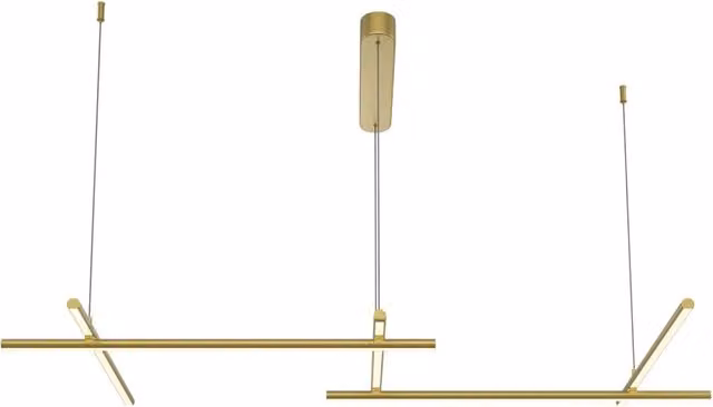 Maytoni Lampadario moderno Radiance 5 luci LED integrato oro alluminio diffusore silicone
