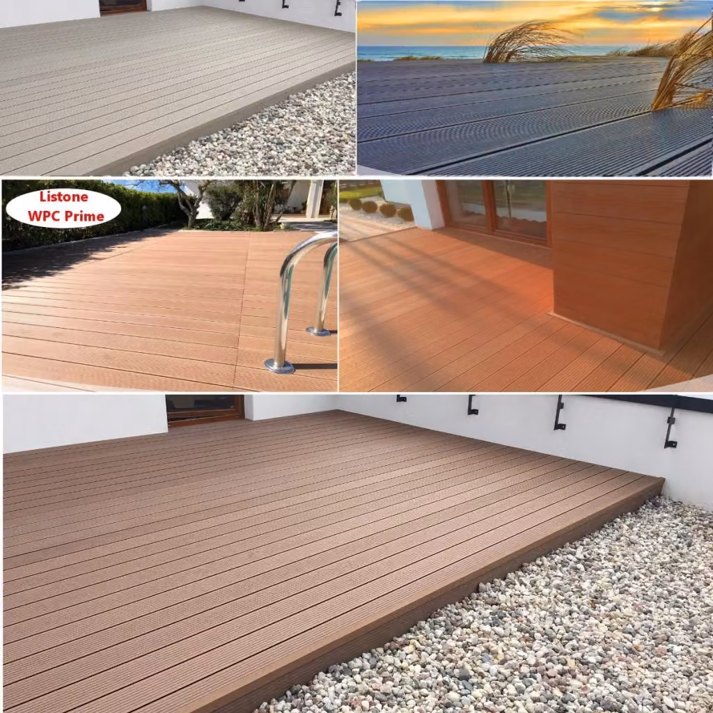 Listoni WPC per pavimentazione decking Grey, L: 14 cm, L: 220 cm, Spessore: 2,5 cm, Copertura: 25 m² – 2