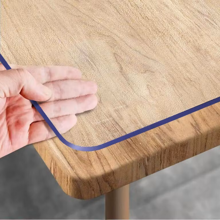 Pellicola trasparente per tavolo, 100x240 cm, PVC opaco, senza bolle, impermeabile, spessore 1,5 mm